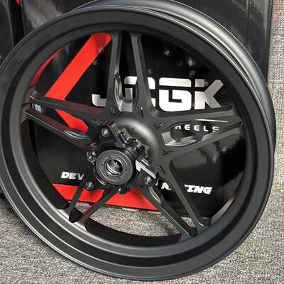 JCGK12寸五星款前碟刹轮毂J12*2.5适用于小牛N1S/U+B九号E200改装