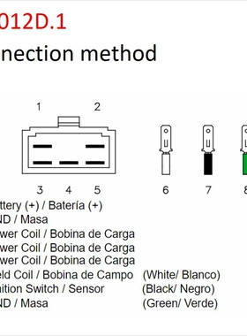 2012D.1 适用于 Honda CB 350F  400F  500 550  750F 励磁整流器