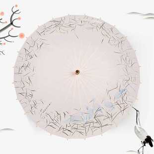 创意24骨手动复古木柄工艺伞伞骨纤维材质雨伞 可制订个性实木雨