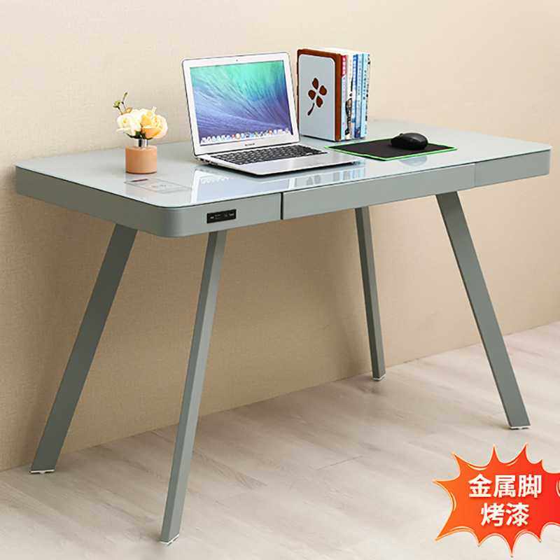 跨境智能职员办公桌单人家用台式电脑桌子带抽屉钢化玻璃桌面书桌,玩具/童车/益智/积木/模型,垂直悬浮玩具,淘宝优惠券,粉丝福利购,淘宝优惠卷