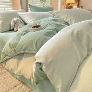 2025新款冬季磨毛混纺被套单件150x200x230棉220x240cm被罩四件套