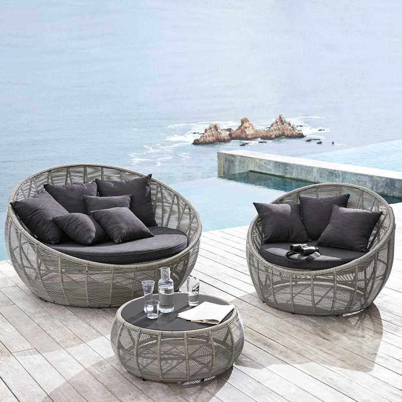 沃登户外沙发茶几藤制家具室外花园休闲大圆床藤条编织藤椅圆沙发,畜牧/养殖物资,畜牧/养殖器械,淘宝优惠券,粉丝福利购,淘宝优惠卷