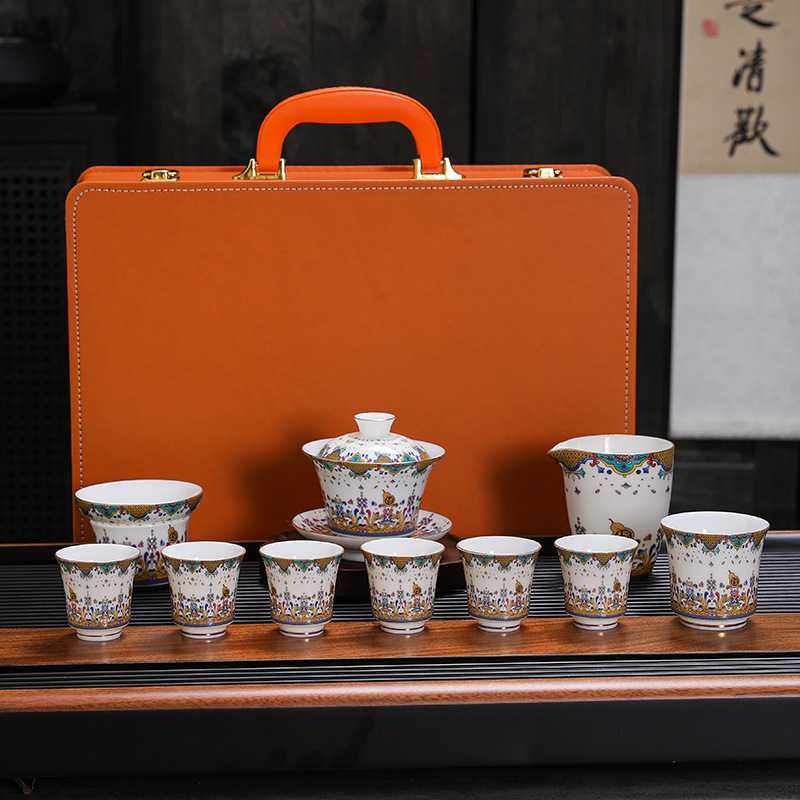 羊脂玉茶具盖碗套装家用轻奢功夫整套泡茶盖碗茶杯办公室高档礼品,畜牧/养殖物资,畜牧/养殖器械,淘宝优惠券,粉丝福利购,淘宝优惠卷