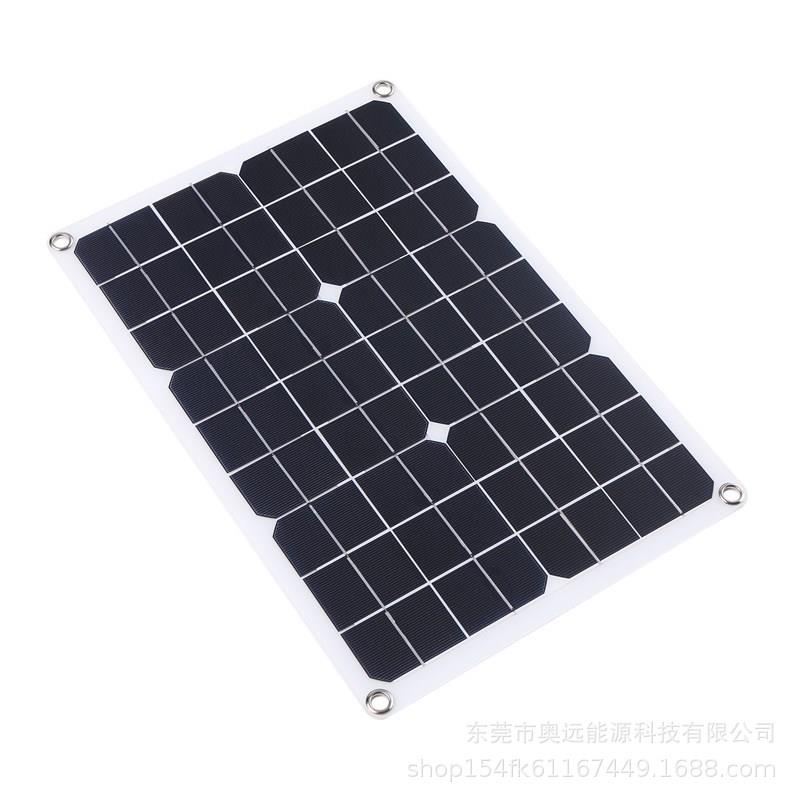 单晶硅20W太阳能板充电器户外应急太阳能手机汽车游艇充电光伏板