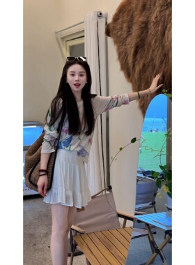 艾文文IRIS 蛋糕裙 2026夏款上新棉质透气显瘦高腰短裙26QZ511