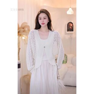 艾文文 IRIS 2026秋季天丝亚麻防晒开衫显瘦女装遮肉上衣