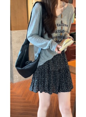 艾文文IRIS 碎花裙 2026夏款百搭含内衬俏皮显瘦收腰短裙26DQ520