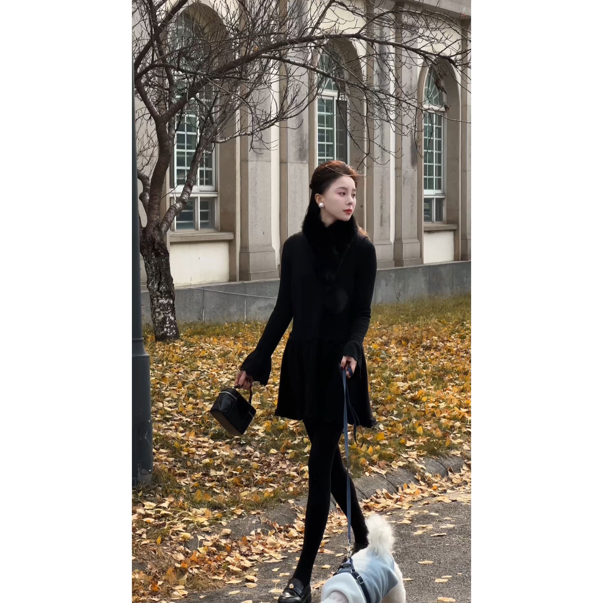 艾文文IRIS随心搭 2025冬款“精纺绵羊毛”木耳边针织衫25SY1148