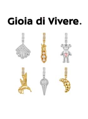 GdV有趣系列小动物甜点吊坠时尚百搭简约项链挂饰礼物 买三送素链