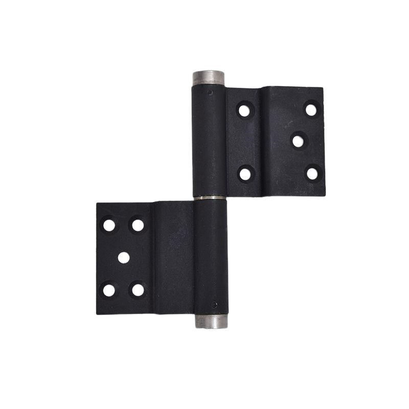 黑色铁制防火折弯合页多功能钢质B门喷塑闭门器家用防盗门旗形合