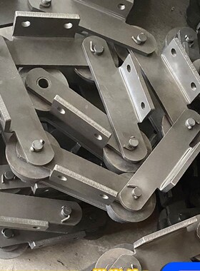 工业传动炼条C216AL双节距输送炼条重型非标炼条大节距弯板炼条