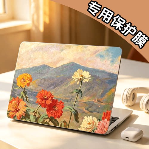 商务简约主题适用于电脑贴膜适用于华为苹果联想华硕红米惠普戴尔宏碁微星机械革命雷神外星人来图定制保护膜