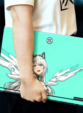 适用于华硕天选6pro笔记本炫彩卡通保护贴纸天选5pro外壳来图定制保护膜天选Air上盖全套炫彩贴天选ai屏幕膜