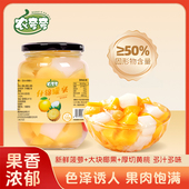 农夸夸什锦罐头510g整箱大瓶装 拍1到手4罐 新鲜混合水果零食