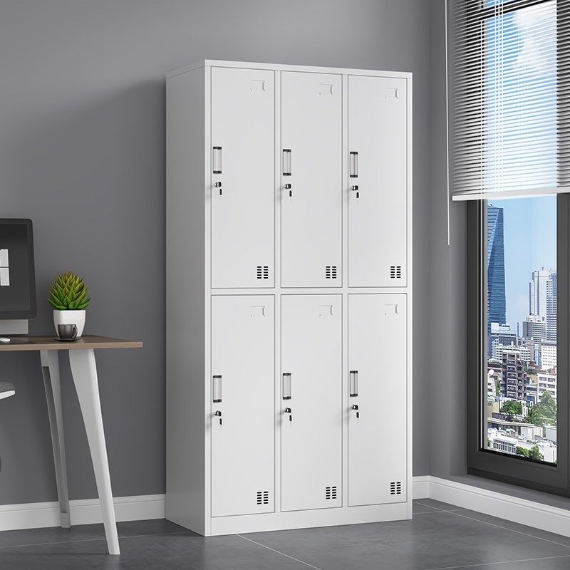 办公铁皮更衣柜子六门宿舍储物柜带锁员工鞋柜6门浴室换衣存包柜,农用物资,苗木固定器/支撑器,淘宝优惠券,粉丝福利购,淘宝优惠卷
