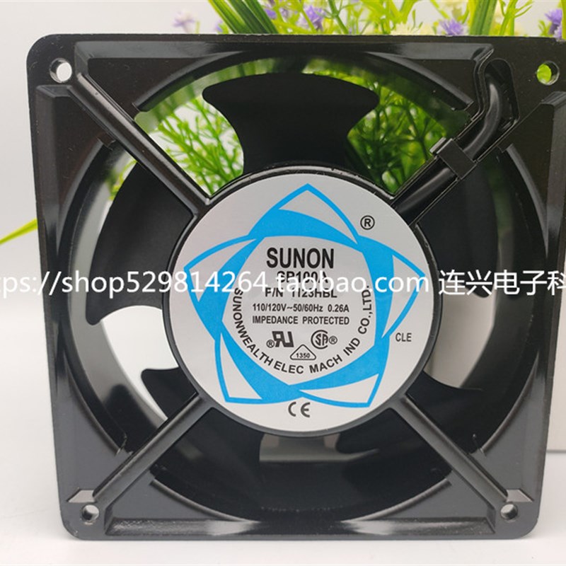全新建准SUNON SP101A P/N1123HBT/HBL/HSL 12CM  115V机箱风扇