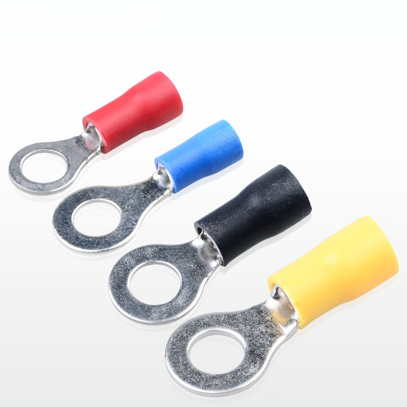 冷压预绝缘接线端子RV2-6圆形O型电线电缆接头压线铜鼻子端头线耳