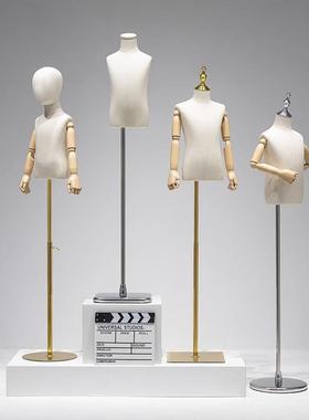 儿童模特道具半身服装店橱窗全身人台小孩展示架男女童装店假人偶