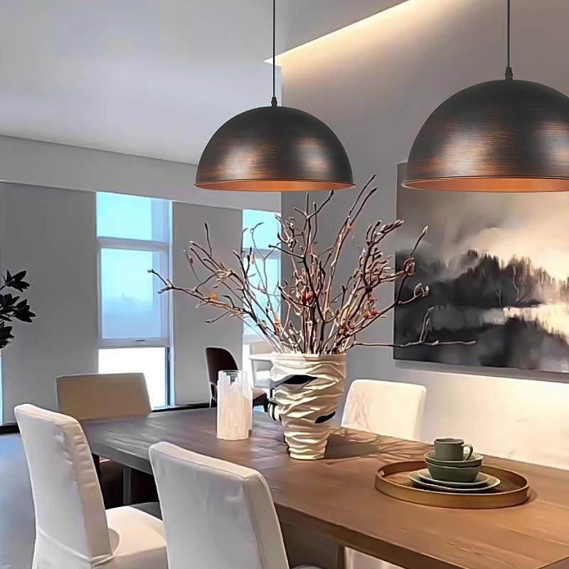 复古工业风吊灯餐厅吧台灯咖啡店饭厅餐桌灯日式侘寂风设计师灯具