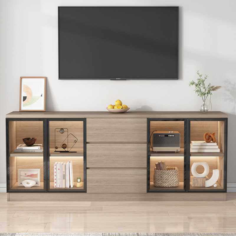 实木电视柜现代简约组合高柜客厅餐边柜小户型卧室储物柜高款地柜,3C数码配件,摄像机配件,淘宝优惠券,粉丝福利购,淘宝优惠卷