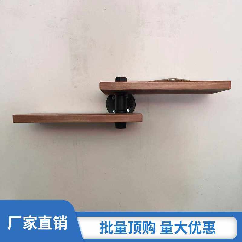 可旋转实用储物架复古实木一字搁板双层架墙上搁板水管装饰架,3C数码配件,摄像机配件,淘宝优惠券,粉丝福利购,淘宝优惠卷