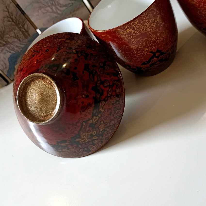 大漆国漆茶杯茶侧手工犀皮漆椴木茶盏功夫茶器建盏木胎漆器主人杯,3C数码配件,摄像机配件,淘宝优惠券,粉丝福利购,淘宝优惠卷