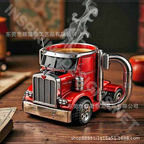 跨境亚马逊爆款Semi-Truck Coffee Mugs半挂卡车咖啡杯