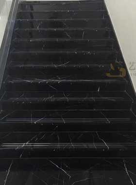 黑色大理石阶梯台阶楼梯踏步广西黑白根 广西黑厂家直销直发