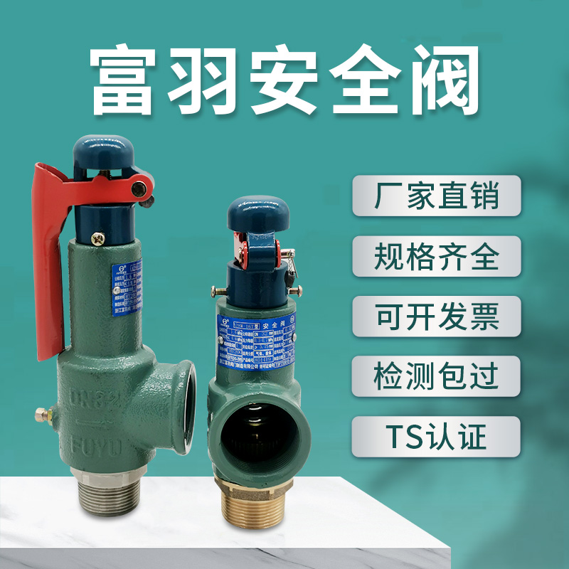 蒸汽锅炉弹簧全启式安全阀富羽 A28W-16T储气罐排气泄压阀A28H-16