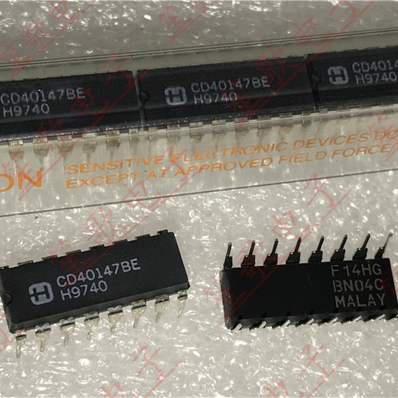 CD40147BE封装DIP16 10线至4线BCD优先编码器 全新进口原装可直拍