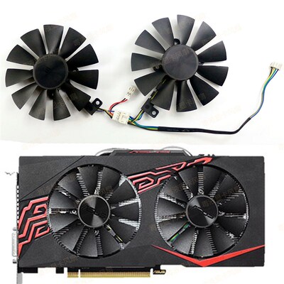华硕RX 470 480 570 1060 1070 GAMING显卡散热原装风扇 静音温控