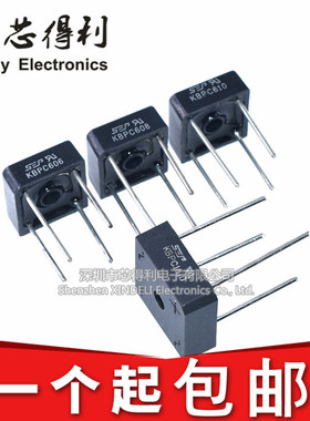 KBPC606/KBPC610/KBPC608/KBPC1010/单相整流桥 6-50A 1000V 4脚