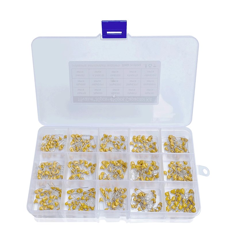 450只15种各30个独石电容盒套装 无极陶瓷电容样品盒10PF~10UF50V