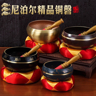 纯铜尼泊尔手工颂钵采耳钵瑜伽冥想颂钵梵音钵音碗静心钵铜磬钵盂