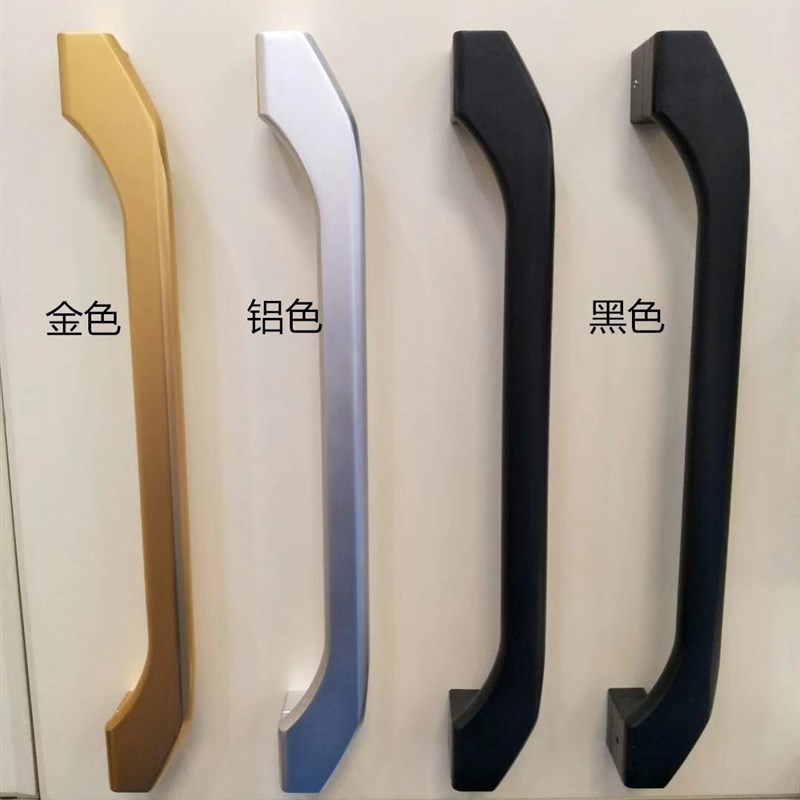 现代重型厨房推拉门把手 阳台玻璃门移门拉手实心铝合金轻奢拉手