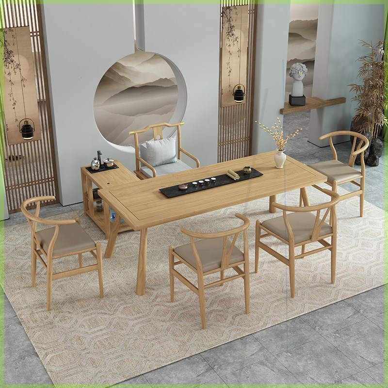 新中式实木茶桌椅组合现代简约功夫泡茶桌禅意办公室茶台小型茶几