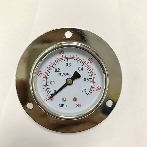 轴向嵌入式压力表 背接口 压力0.6mpa 直径60mm 螺纹m14x1.5 带边