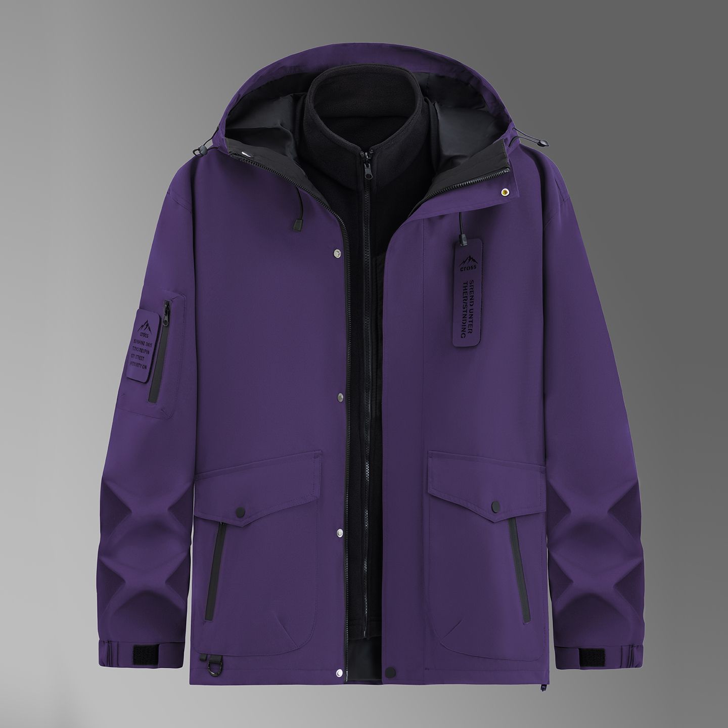 冲锋衣三合一男2025新款冬季