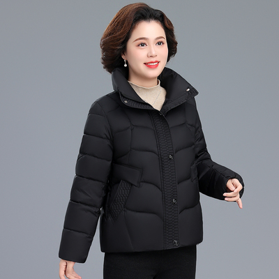 妈妈冬装羽绒服中老年加厚保暖