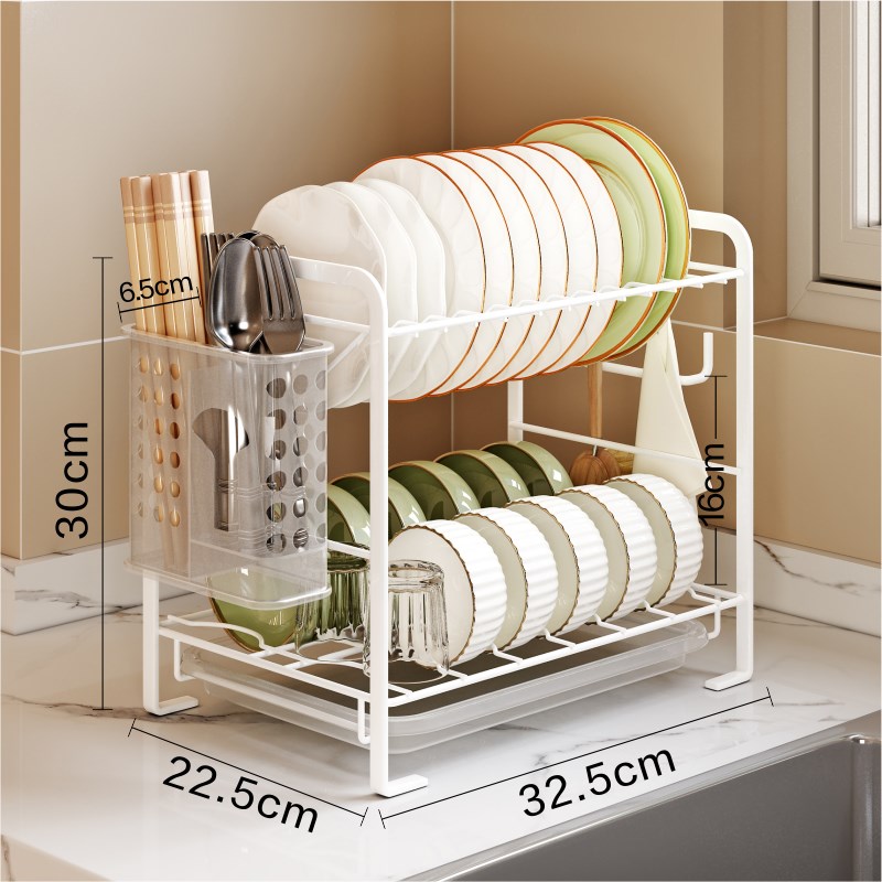 厨房碗碟沥水架碗盘碗筷极窄边碗架小型台面窗台T洗碗置物架收纳