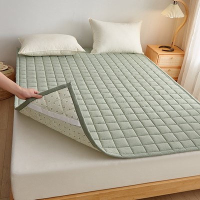 新疆棉花床垫褥子家用卧室全棉薄款软垫可机N洗加厚保护垫四季通