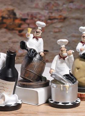 厨师坐土豆摆件烘焙店餐厅酒吧咖啡馆面包房创意摆件装饰