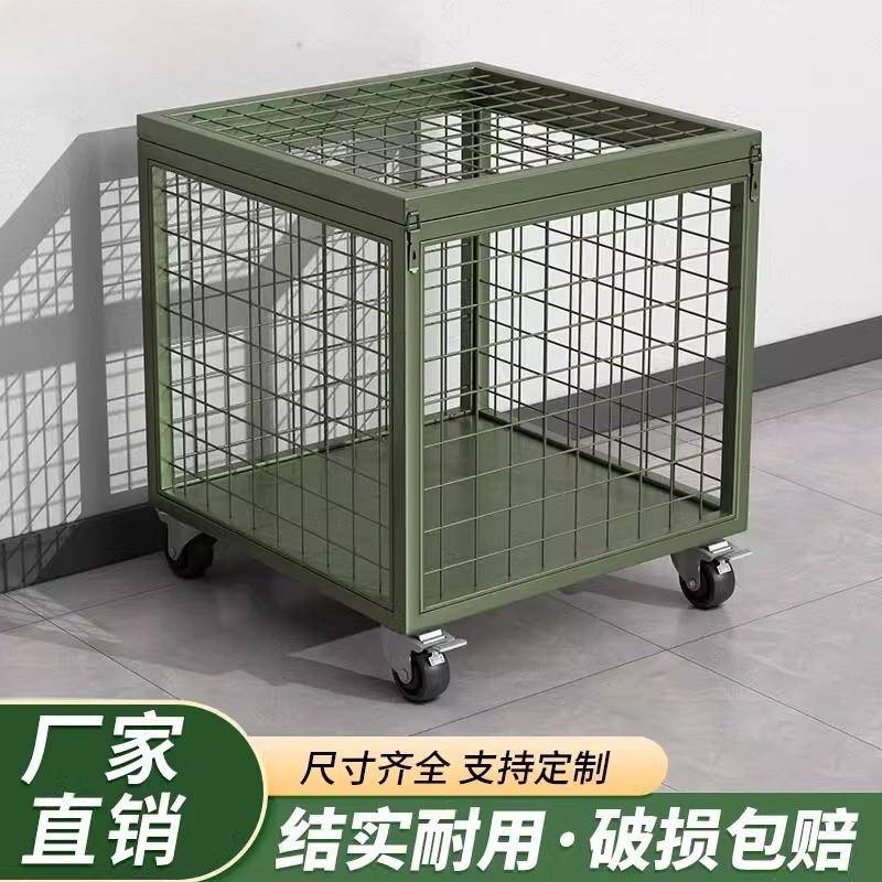 军绿色移动网箱仓储野营器材物资装备箱滚塑箱装备安全带轮托盘车