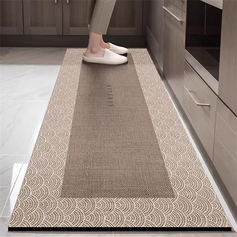 厨房防滑防油地垫2024新款专用防水可擦免洗耐脏脚垫家用门口地毯,居家布艺,厨房地垫,淘宝优惠券,粉丝福利购,淘宝优惠卷