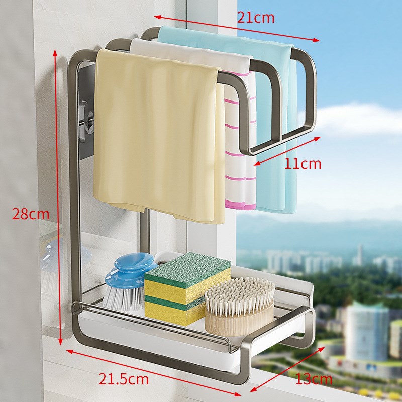 抹布沥水架厨房置物收纳毛巾各种神器H厨具生活用品家用大全小物