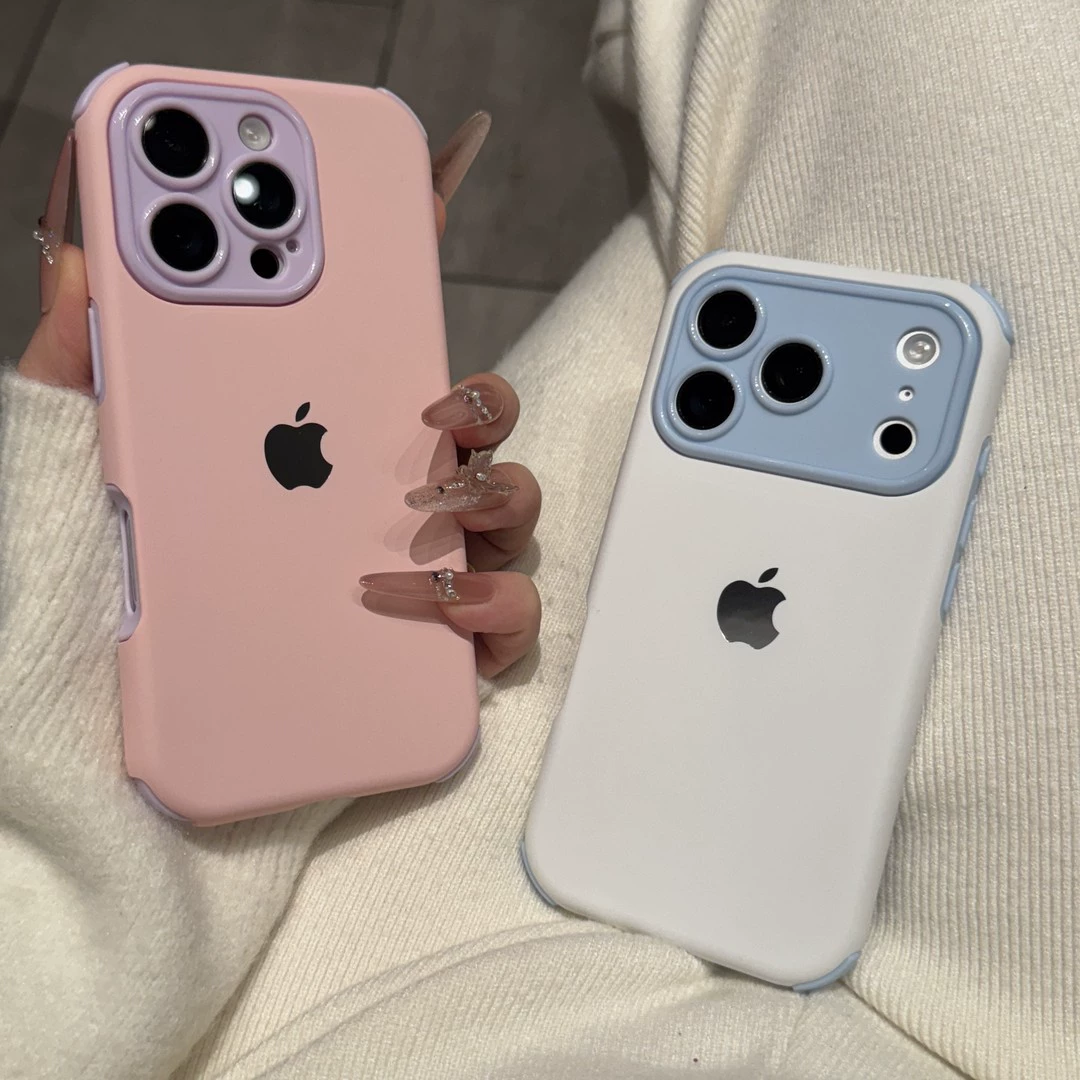 ins高级多巴胺液态硅胶适用iPhone17promax苹果16Pro手机壳新款13磨砂14网红15pro全包防摔16ProMax情侣女套