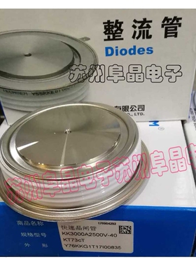 TECHSEM 快速平板可控硅中频炉 Y100KKM1600V台基晶闸管原厂现货