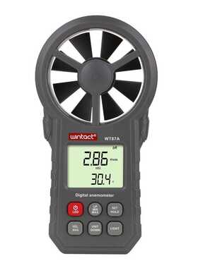 跨境WT87A高精度风速仪 手持式数字风速计风力表 风温风力测量仪
