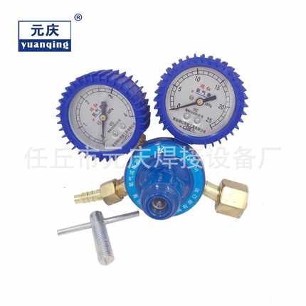 厂家供应氧气表 YQY－０８氧气减压器　带皮套防震氧气减压器