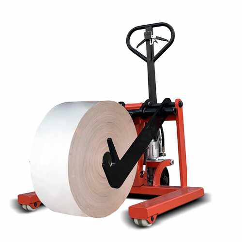 Manual electric paper roll loading paper roll lifter